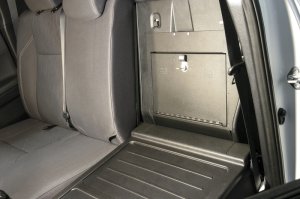 Toyota Tacoma Cubby Cover - Rear - Tuffy Products - Behind Seat Cubby Cover W/ Combo Lock - Black - `05-`22